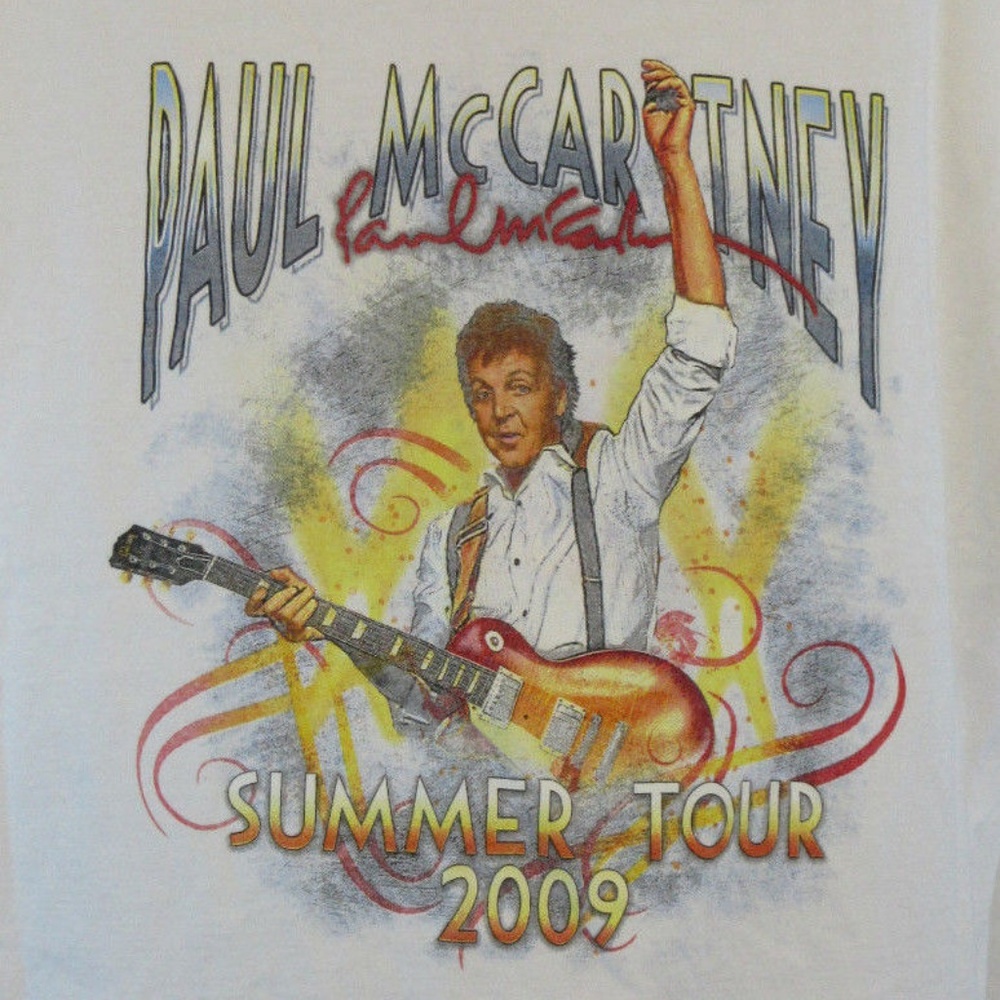 Paul McCartney Summer Tour 2009 T-Shirt  sz XL